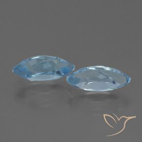 4.94 ct natürliche Himmerlblau Topas-Edelsteine, Marquise, VVS-VS