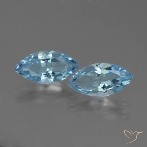 4.07ctw Natürlicher Swiss Blue Topas, Marquise, VVS