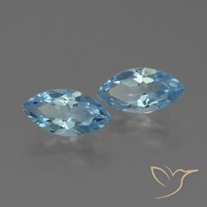 4.07 ct natürliche Swiss Blue Topas-Edelsteine, Marquise, VVS