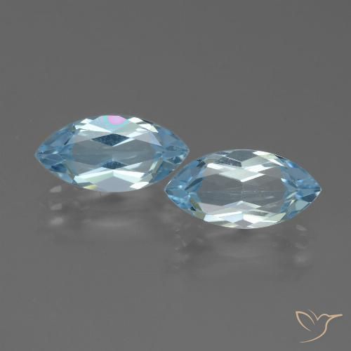 4.56ctw Natürlicher Himmerlblau Topas, Marquise, VVS