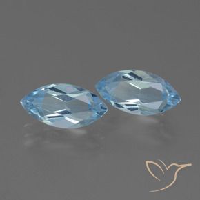 4.56 ct natürliche Himmerlblau Topas-Edelsteine, Marquise, VVS