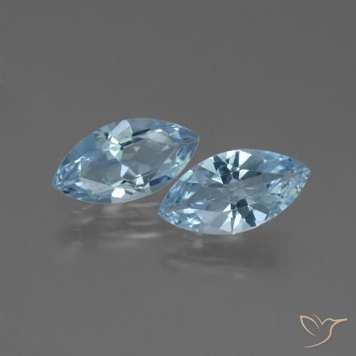 3.76ctw Natürlicher Himmerlblau Topas, Marquise, VVS-VS