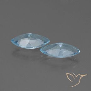 3.76 ct natürliche Himmerlblau Topas-Edelsteine, Marquise, VVS-VS
