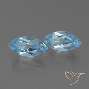 4.99 ct natürliche Swiss Blue Topas-Edelsteine, Marquise, VVS