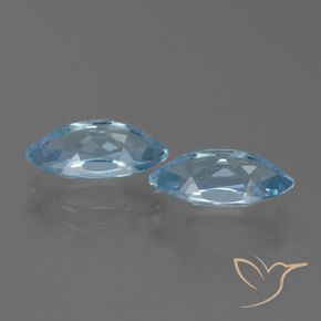 4.99 ct natürliche Swiss Blue Topas-Edelsteine, Marquise, VVS