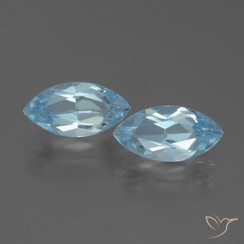 4.99ctw Natürlicher Himmerlblau Topas, Marquise, VVS-VS