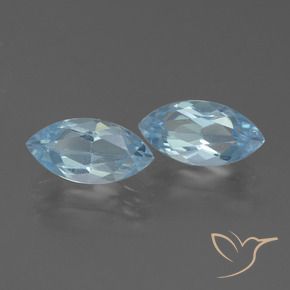 4.99 ct natürliche Himmerlblau Topas-Edelsteine, Marquise, VVS-VS