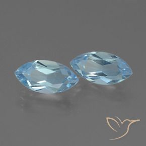 4.45 ct natürliche Himmerlblau Topas-Edelsteine, Marquise, VVS