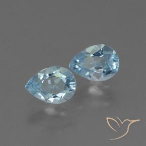 1.84 ct natürliche Himmerlblau Topas-Edelsteine, Birnenform, VVS-VS