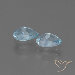 1.84 ct natürliche Himmerlblau Topas-Edelsteine, Birnenform, VVS-VS