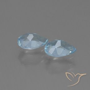 1.68 ct natürliche Himmerlblau Topas-Edelsteine, Birnenform, VVS-VS