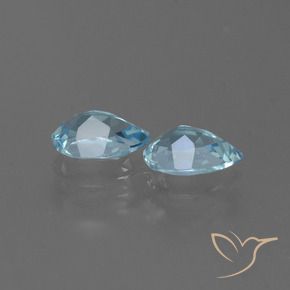 1.65 ct natürliche Himmerlblau Topas-Edelsteine, Birnenform, VVS-VS