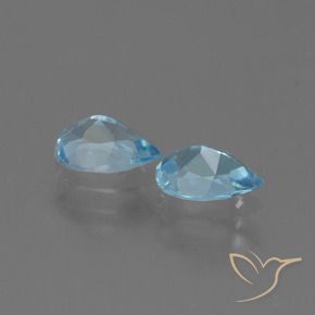 1.65 ct natürliche Himmerlblau Topas-Edelsteine, Birnenform, VVS-VS