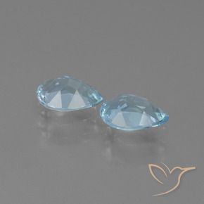1.55 ct natürliche Himmerlblau Topas-Edelsteine, Birnenform, VVS-VS