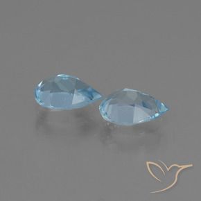 1.66 ct natürliche Himmerlblau Topas-Edelsteine, Birnenform, VVS-VS