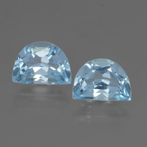 2,15 ct natürliche blauer Topas-Edelsteine, Fantasieschliff, VVS