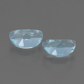 2,15 ct natürliche blauer Topas-Edelsteine, Fantasieschliff, VVS