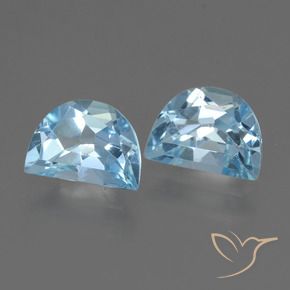 2.22 ct natürliche Himmerlblau Topas-Edelsteine, Fantasie, VS