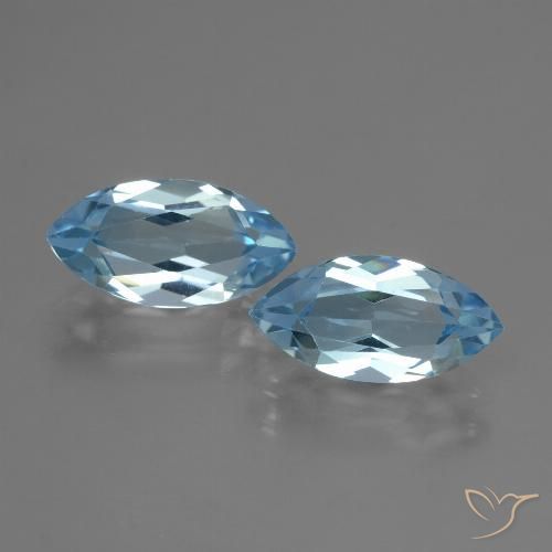 4.65ctw Natürlicher Swiss Blue Topas, Marquise, VVS-VS