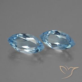 4.65 ct natürliche Swiss Blue Topas-Edelsteine, Marquise, VVS-VS