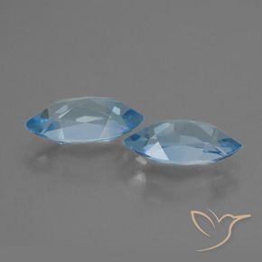 4.65 ct natürliche Swiss Blue Topas-Edelsteine, Marquise, VVS-VS
