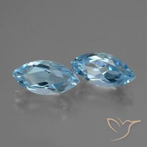 5.08 ct natürliche Himmerlblau Topas-Edelsteine, Marquise, VVS-VS
