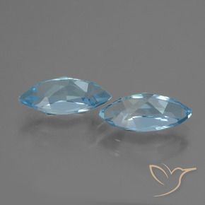 5.08 ct natürliche Himmerlblau Topas-Edelsteine, Marquise, VVS-VS