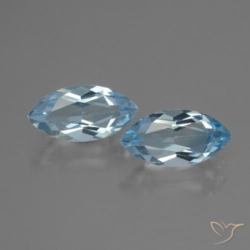 4.46ctw Natürlicher Himmerlblau Topas, Marquise, VVS