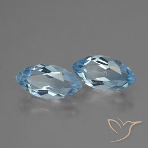 4.46 ct natürliche Himmerlblau Topas-Edelsteine, Marquise, VVS