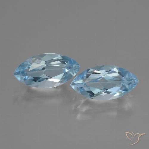 4.67ctw Natürlicher Himmerlblau Topas, Marquise, VVS-VS