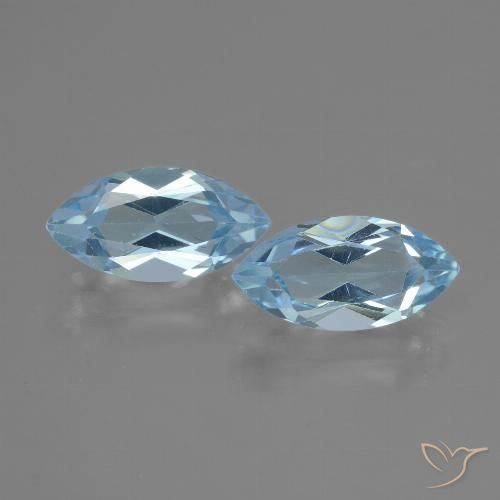 4.48ctw Natürlicher Himmerlblau Topas, Marquise, VVS-VS