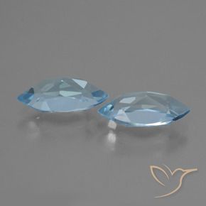 4.48 ct natürliche Himmerlblau Topas-Edelsteine, Marquise, VVS-VS