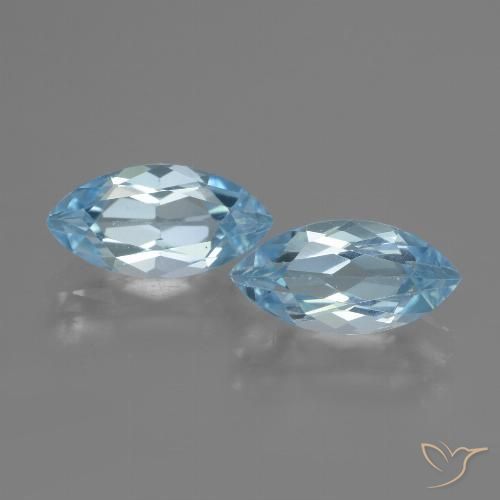 4.72ctw Natürlicher Himmerlblau Topas, Marquise, VVS-VS