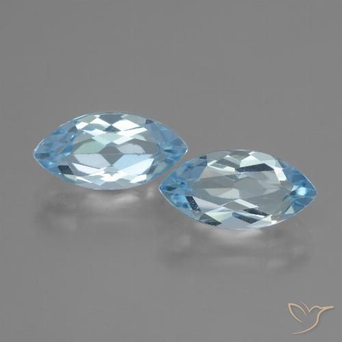4.82ctw Natürlicher Swiss Blue Topas, Marquise, VVS-VS