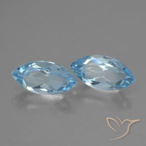4.82 ct natürliche Swiss Blue Topas-Edelsteine, Marquise, VVS-VS