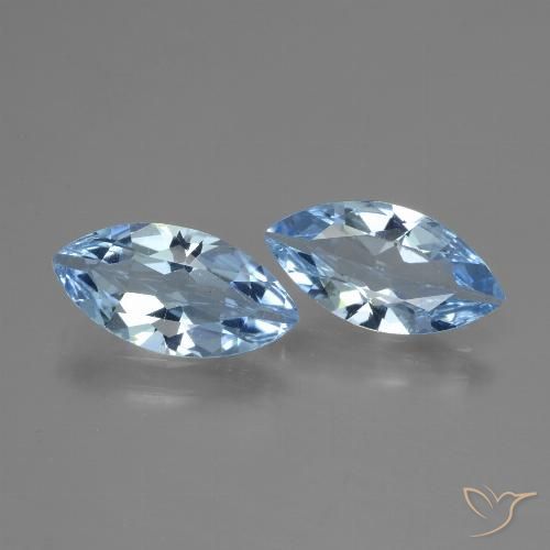 3.50ctw Natürlicher Himmerlblau Topas, Marquise, VVS-VS