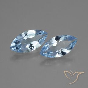 3.50 ct natürliche Himmerlblau Topas-Edelsteine, Marquise, VVS-VS