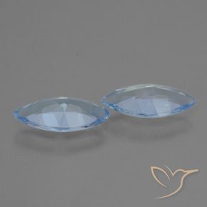 3.50 ct natürliche Himmerlblau Topas-Edelsteine, Marquise, VVS-VS