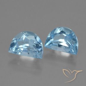 2.20 ct natürliche Swiss Blue Topas-Edelsteine, Fantasie, VS