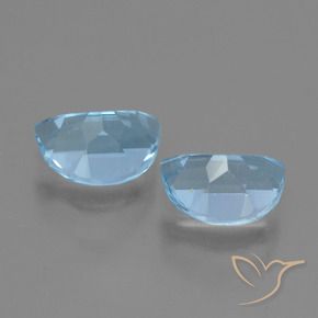 2.20 ct natürliche Swiss Blue Topas-Edelsteine, Fantasie, VS