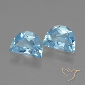 1.85 ct natürliche Swiss Blue Topas-Edelsteine, Fantasie, VVS-VS