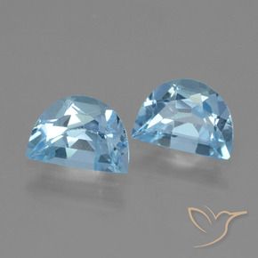 1.89 ct natürliche Swiss Blue Topas-Edelsteine, Fantasie, VVS-VS