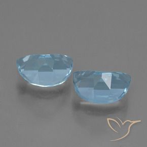 2.10 ct natürliche Swiss Blue Topas-Edelsteine, Fantasie, VS