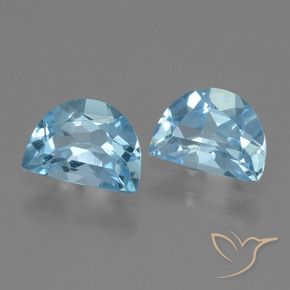 2.08 ct natürliche Swiss Blue Topas-Edelsteine, Fantasie, VVS