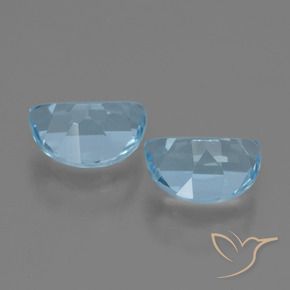 2.08 ct natürliche Swiss Blue Topas-Edelsteine, Fantasie, VVS