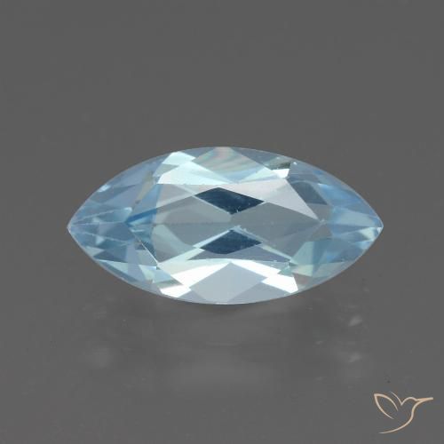 2.22ct Natürlicher Himmerlblau Topas, Marquise, VVS-VS