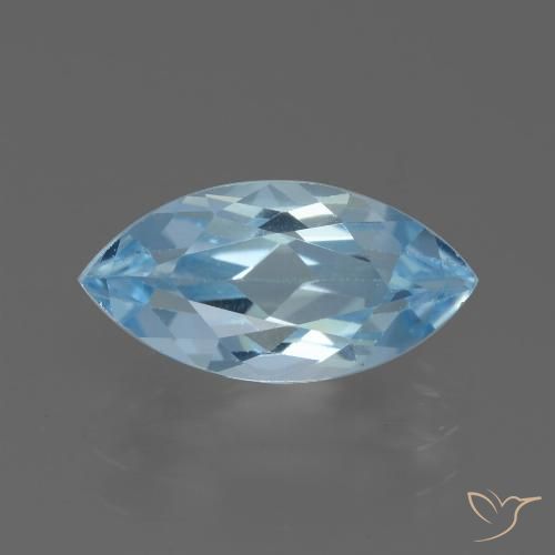 2.81ct Natürlicher Himmerlblau Topas, Marquise, VVS