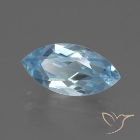 9,17 ctw natürlicher Himmerlblau Topas, Marquise, VVS