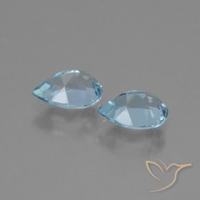 1.78 ct natürliche Himmerlblau Topas-Edelsteine, Birnenform, VVS-VS