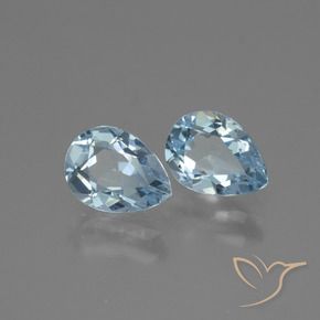 1.79 ct natürliche Himmerlblau Topas-Edelsteine, Birnenform, VVS-VS